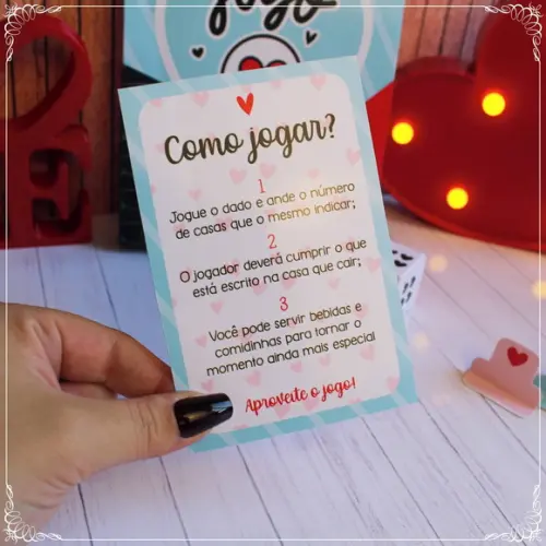 Jogo Tabuleiro Dia dos Namorados