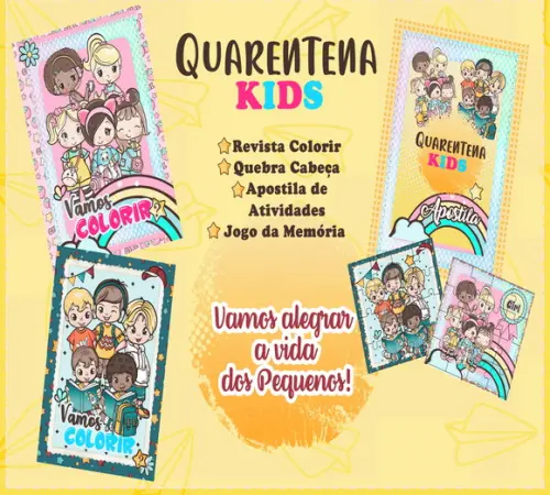 Kit Quarentena Kids para diversão em casa