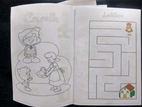 Livro Colorir Chapeuzinho Vermelho