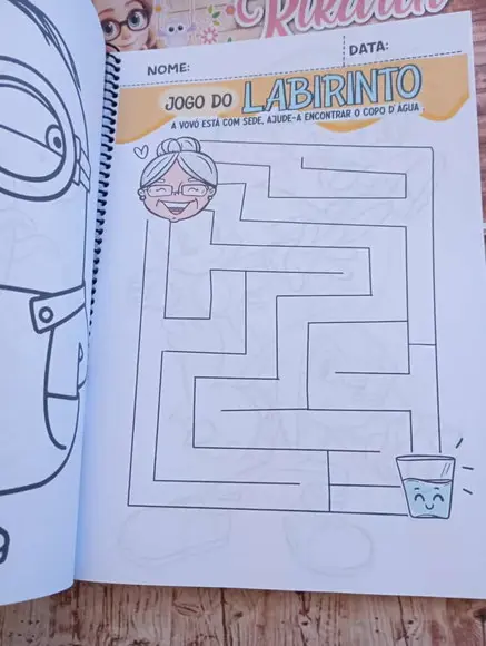 Livro Colorir e Atividades Grande A4