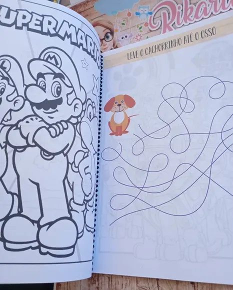 Livro Colorir e Atividades Grande A4