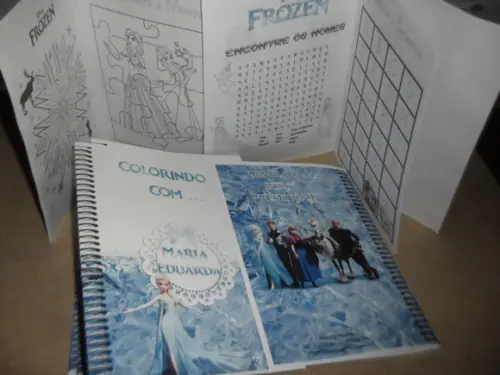 Livro Colorir Frozen Com Caixa Giz
