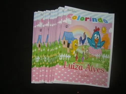 Livro Colorir Galinha