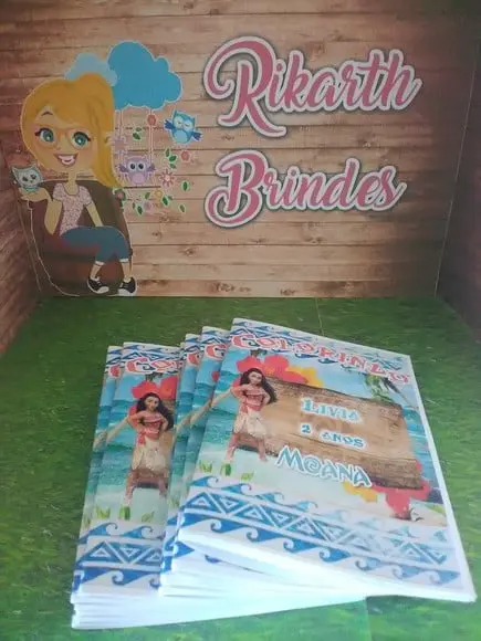 Livro Colorir Moana