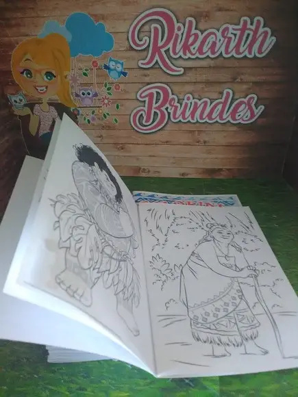 Livro Colorir Moana