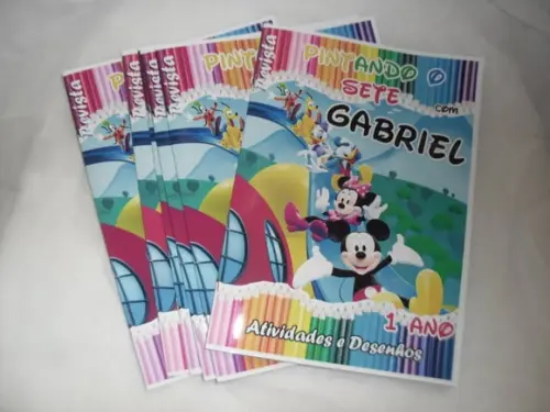 Livro Colorir Pintando o Sete