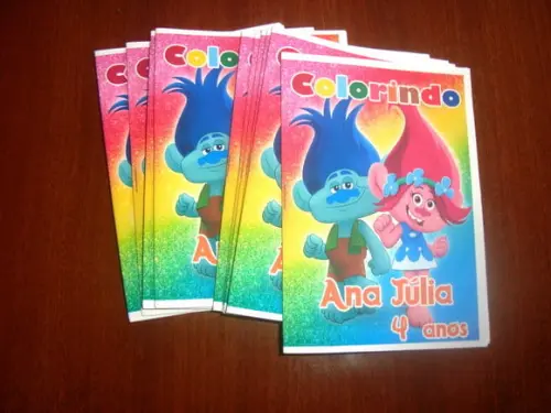 Livro Colorir Trolls