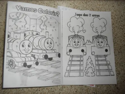 Livro Colorir Thomas e Seus Amigos