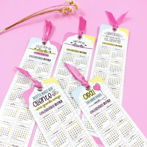 Marca Páginas Calendário 2024