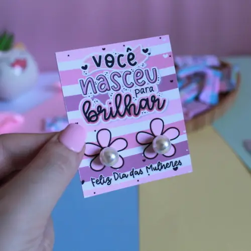 Mini Card Brinco Dia das Mulheres
