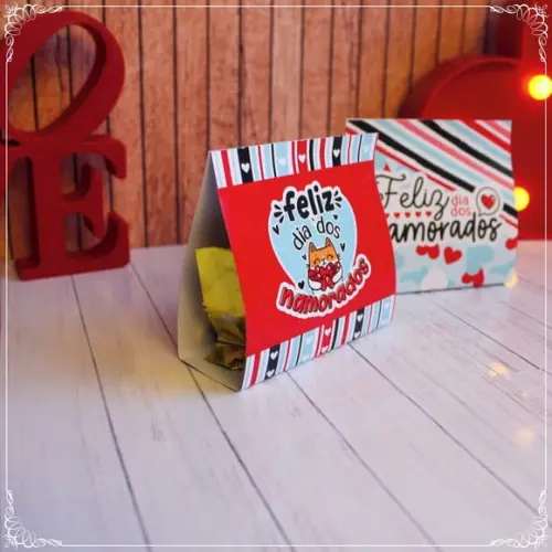 Porta Bombom Personalizado Dia dos Namorados