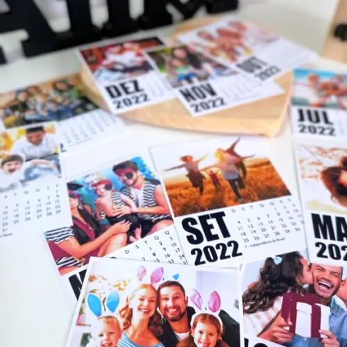 Polaroid Calendário - Foto Imã Calendário2023