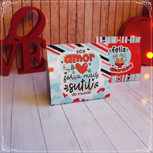 Porta Bombom Personalizado Dia dos Namorados