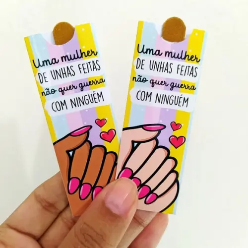 Porta Mini Lixa Dia das mulheres