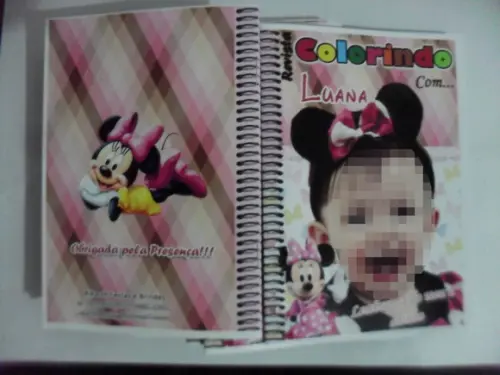 Revista Colorir Minie Rosa