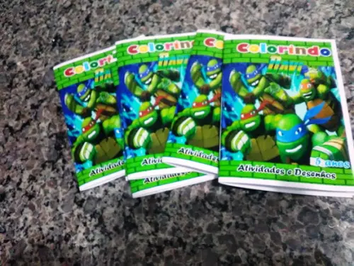 Revista Colorir Tartaruga Ninja