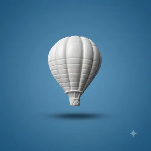 Balão miniatura em resina