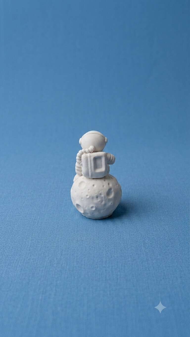 Astronauta 3d em resina