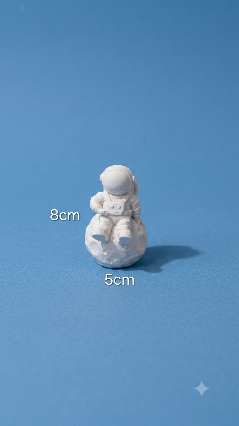 Astronauta 3d em resina