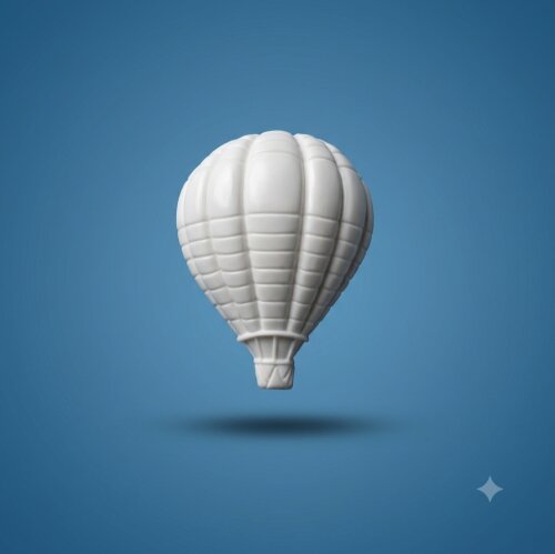 Balão miniatura de resina