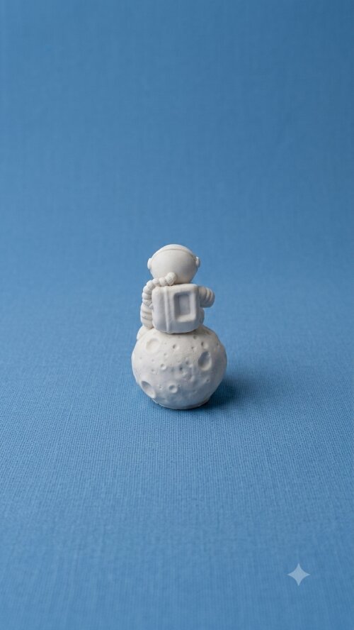 Astronauta 3d em resina