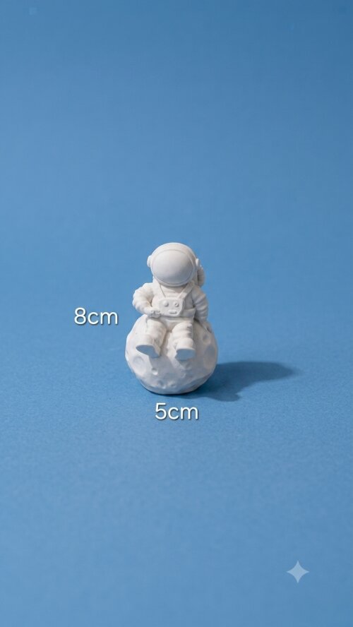Astronauta 3d em resina