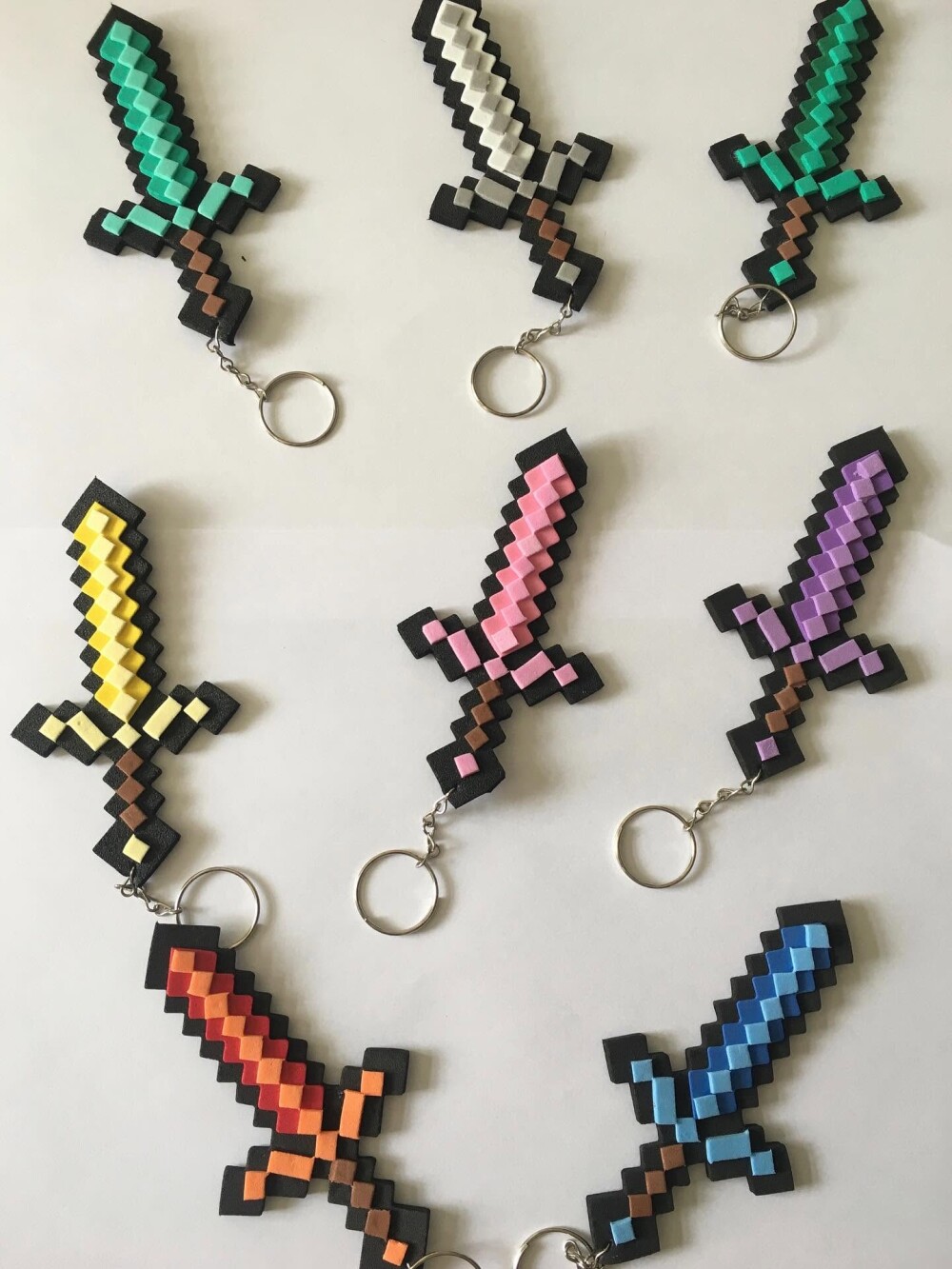 Mini Chaveiro Espada Minecraft