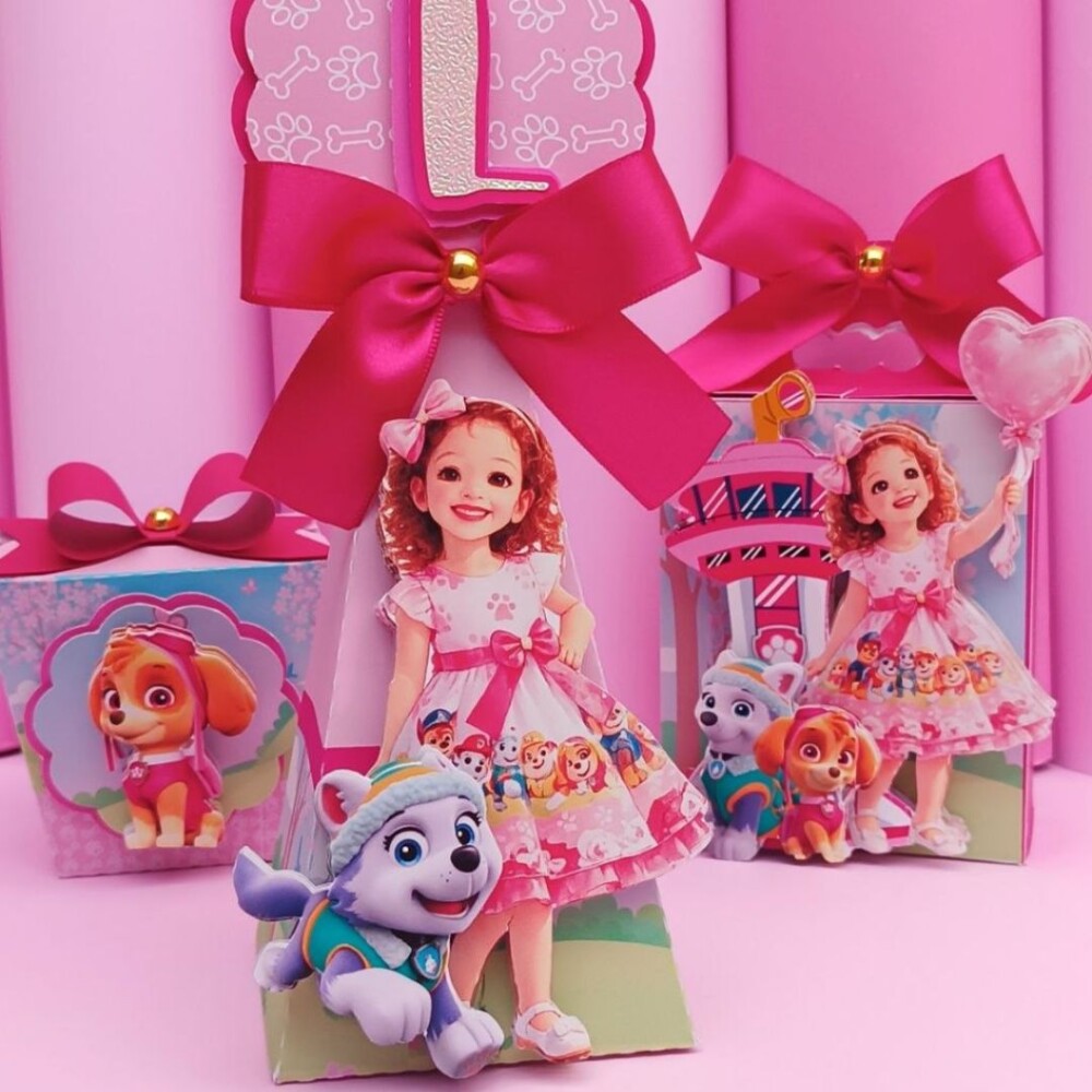 Kit Festa Patrulha Canina Skye (12 Peças)|Linha Topázio | Lembr