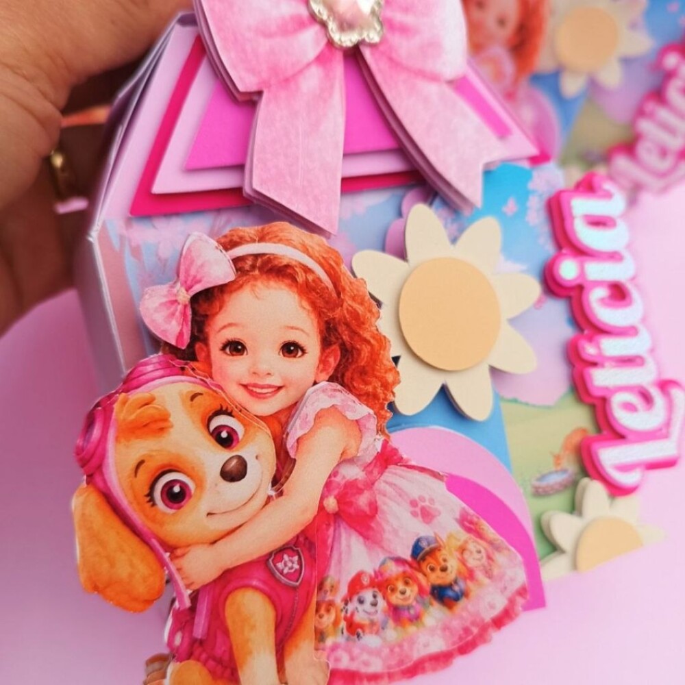 Kit Festa Patrulha Canina Skye (10 Peças)|Linha Diamante | Lembr
