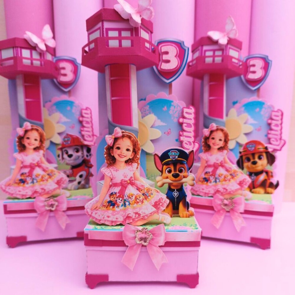 Kit Festa Patrulha Canina Skye (30 Peças)|Linha Safira | Lembran