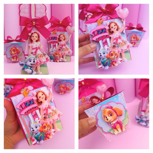 Kit Festa Patrulha Canina Skye (12 Peças)|Linha Topázio | Lembrancinhas Personalizadas| Premium