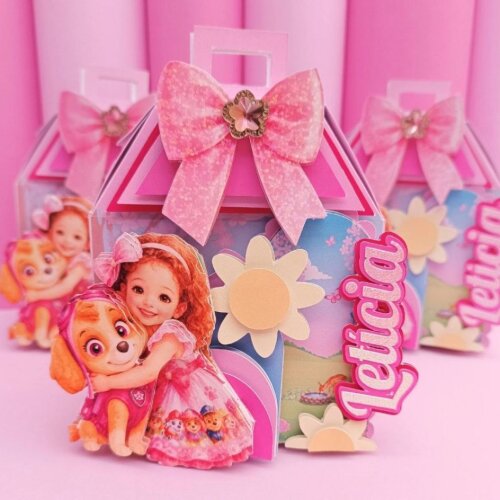 Kit Festa Patrulha Canina Skye (5 Peças)|Linha Diamante | Lembrancinhas Personalizadas| Premium