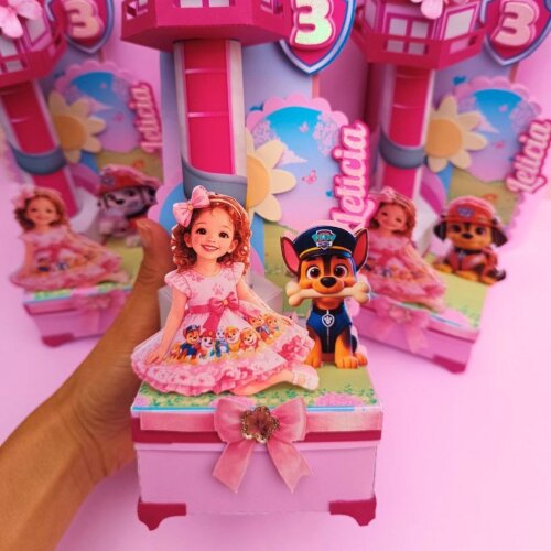 Kit Festa Patrulha Canina Skye (10 Peças)|Linha Safira | Lembran