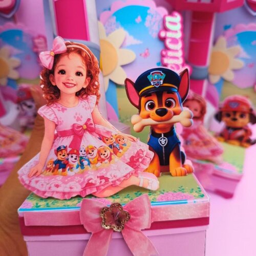Kit Festa Patrulha Canina Skye (30 Peças)|Linha Safira | Lembran