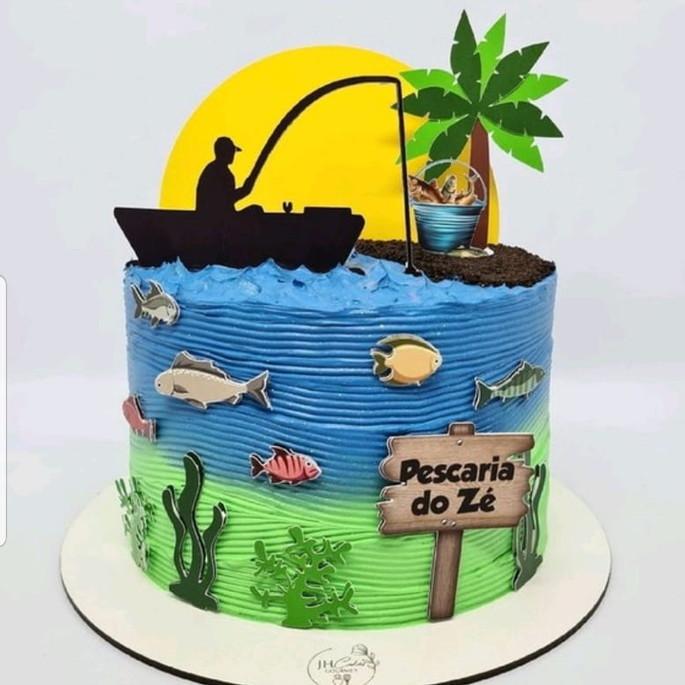 Arquivo Corte Topo Bolo Pescaria