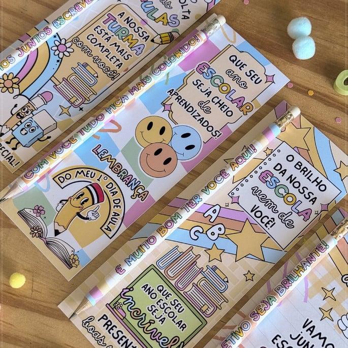 Arquivo Digital Card Lápis Volta as Aulas