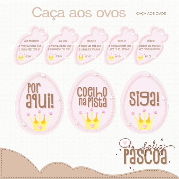 ARQUIVO CORTE CAÇA OVO PÁSCOA PRINCESA
