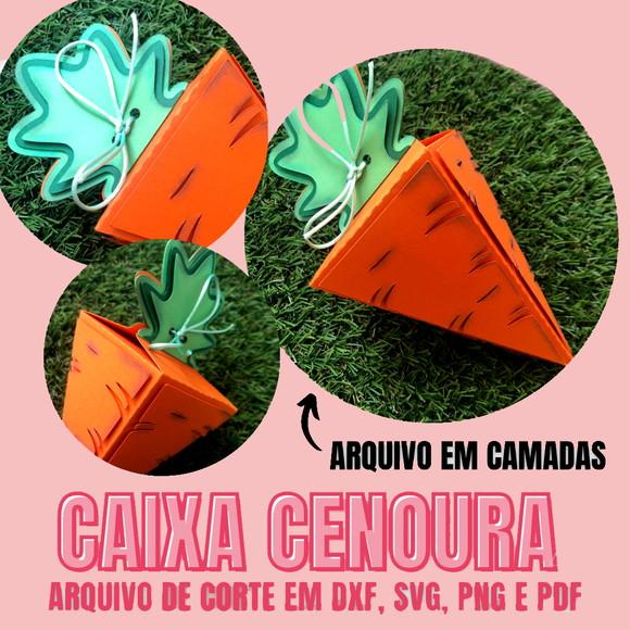 Arquivo Corte Caixa Cenoura Páscoa