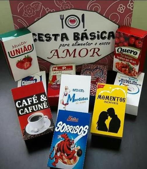 Arquivo Corte Caixa Cesta Dia dos Namorados