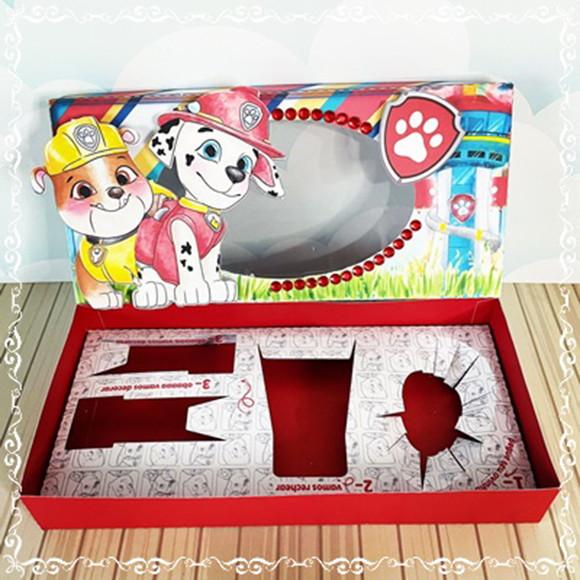Arquivo Corte Caixa Confeiteiro Patrulha Canina