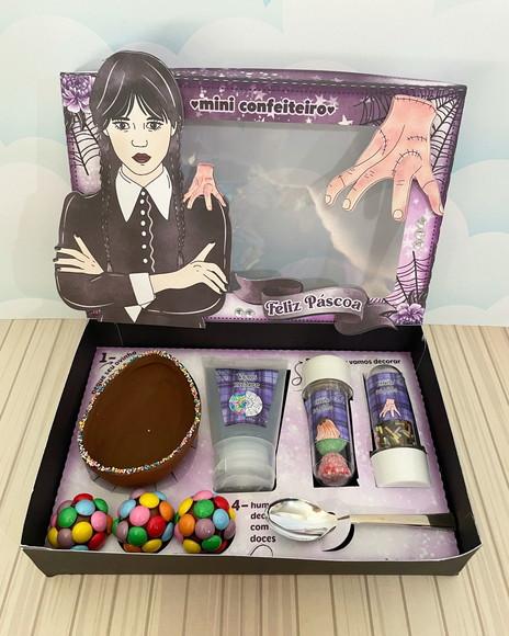 Arquivo Corte Caixa Confeiteiro Wandinha