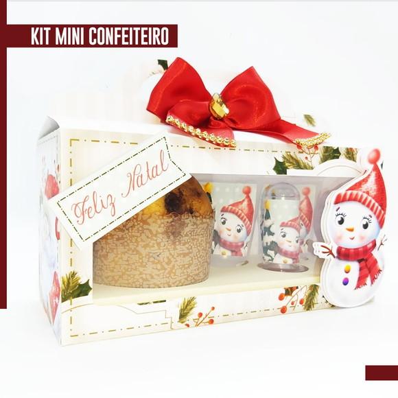 ARQUIVO CORTE CAIXA MINI CONFEITEIRO NATAL