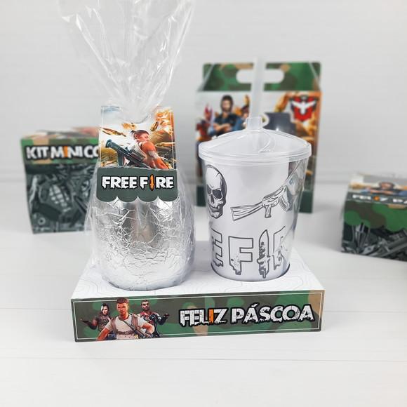 ARQUIVO CORTE CAIXA OVO KIT PINTURA FREE FIRE