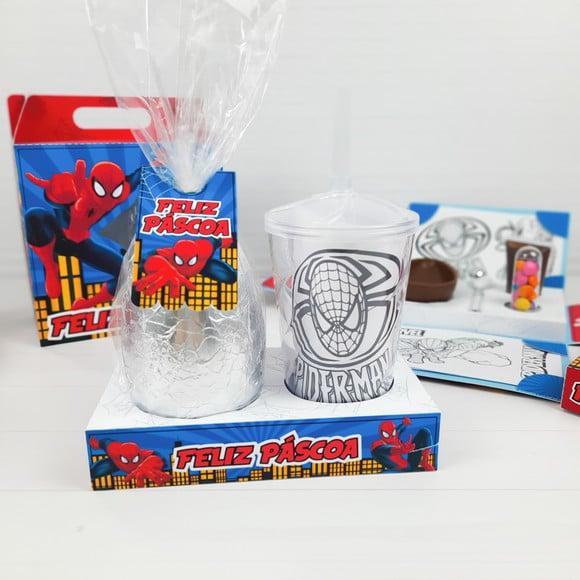ARQUIVO CORTE CAIXA OVO KIT PINTURA HOMEM ARANHA