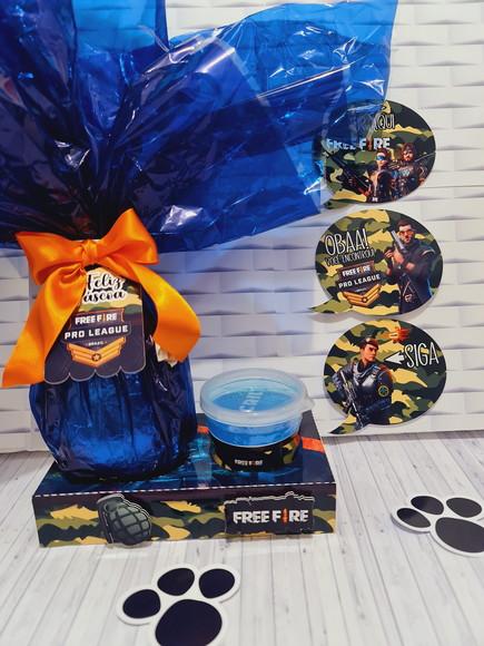 ARQUIVO CORTE CAIXA OVO KIT SLIME FREE FIRE
