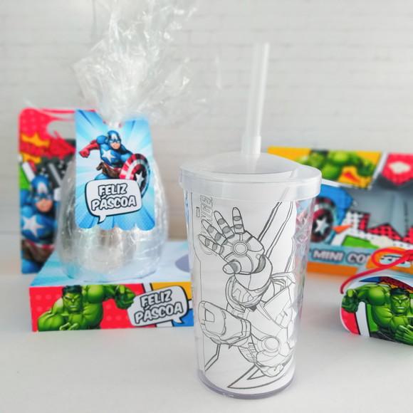 ARQUIVO CORTE CAIXA OVO KIT PINTURA VINGADORES