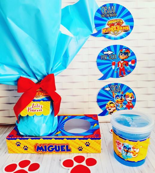 ARQUIVO CORTE CAIXA OVO KIT SLIME PATRULHA CANINA