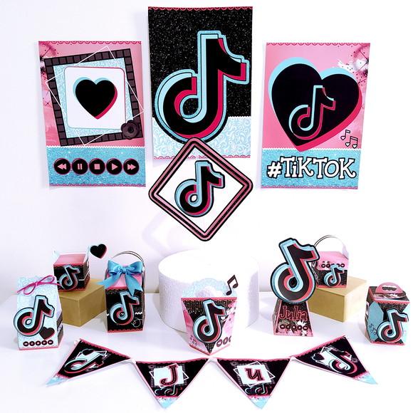 Arquivo Corte Kit Tik Tok