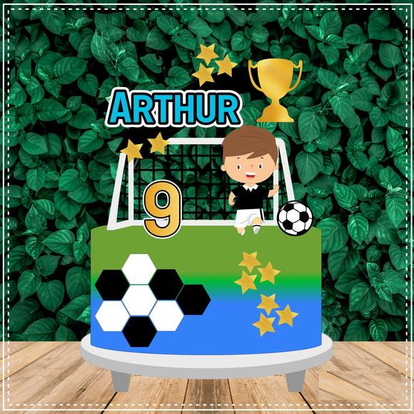 Arquivo Corte Topo de Bolo Futebol
