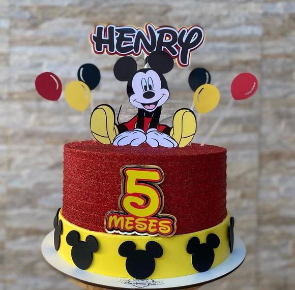 Arquivo Corte Topo de Bolo Mickey